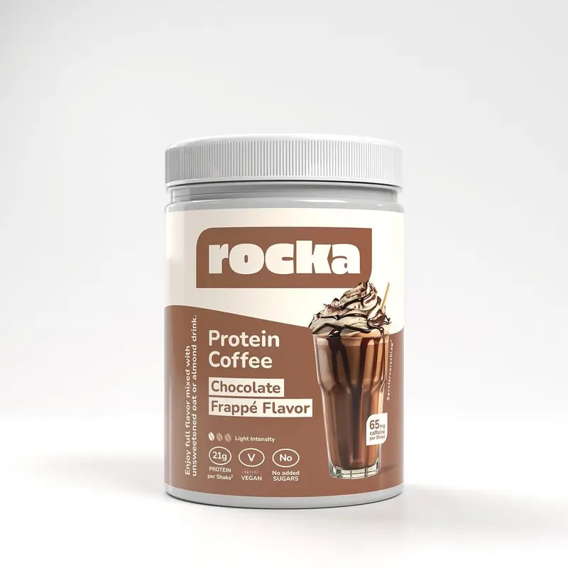 Rocka Iced Protein Coffee - Cremiger Kaffee mit 20g Protein & 80mg Koffein pro Portion - Glutenfrei & Ohne Zuckerzusatz - Bild 6